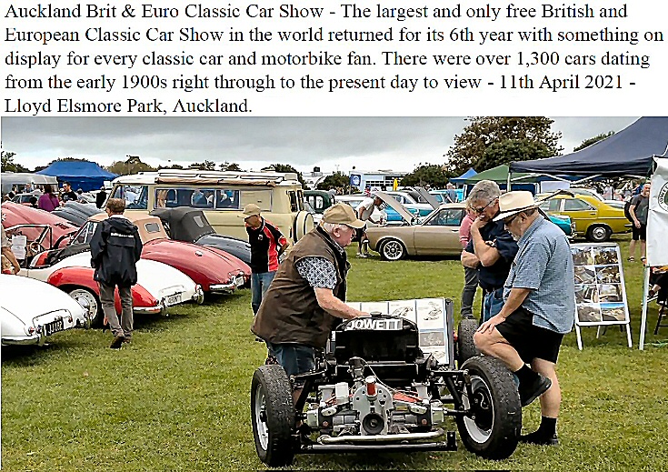 Jupiters at classoc car event in New Zealand