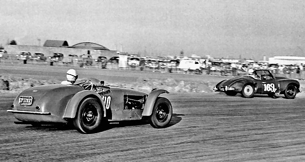 Jowett Jupiter racing in the USA in 1953